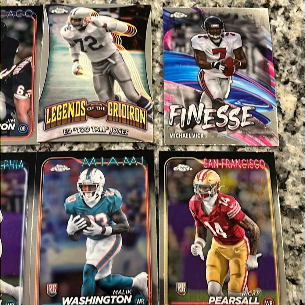 Topps Chrome 2024 24 Football Cards X 20 of which 1 Prism 2 refractors 5 rookies - Picture 9 of 11